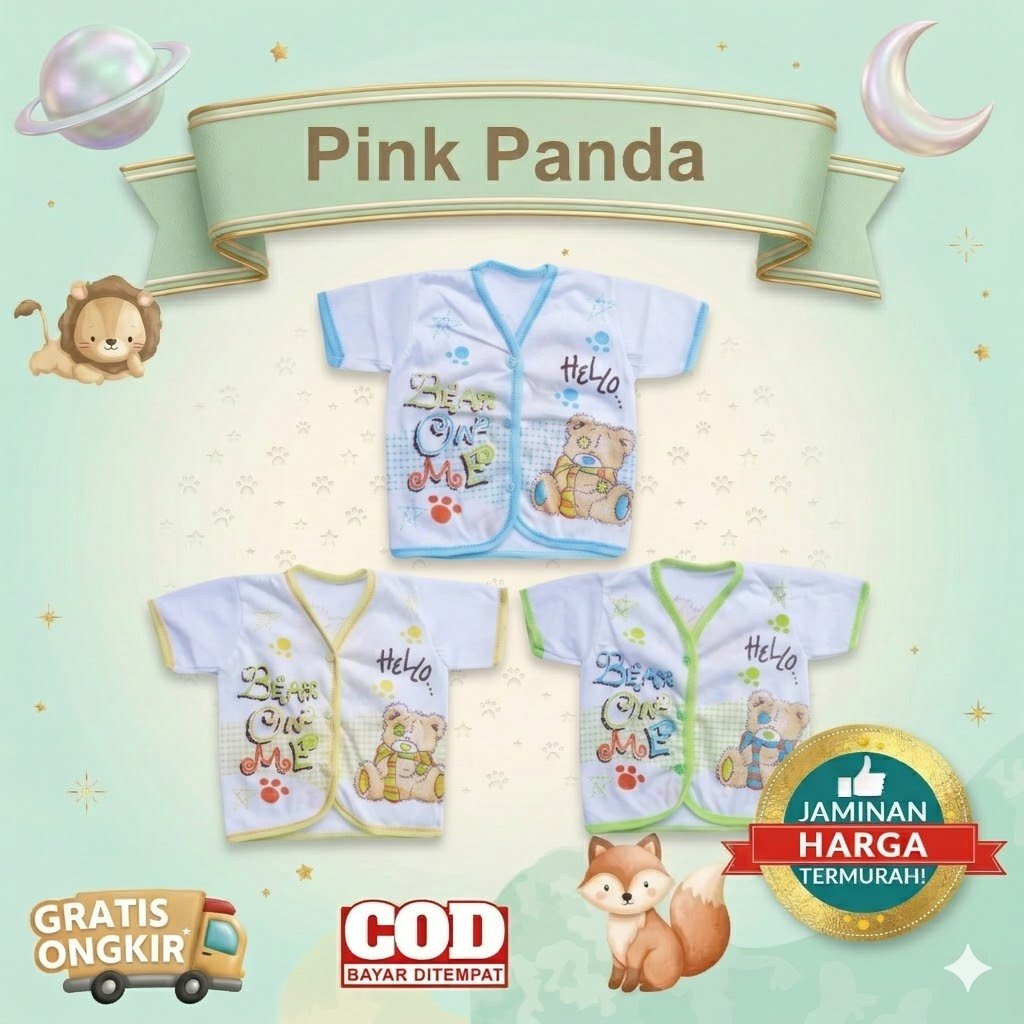 Baju Pendek Putih Pola
